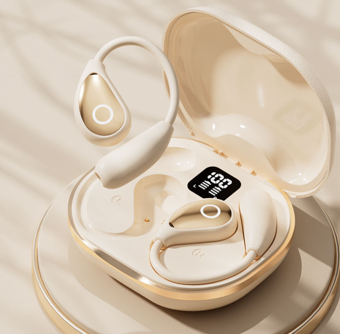 Digital Display Noise Cancelling Wireless Earbuds