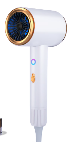 Ionic Hair Dryer, 2100W Professional Blow Dryer, Negative Ion Technolog Drying with 3 Heating, 2 Speed, 2 Nozzle for Home Salon Travel