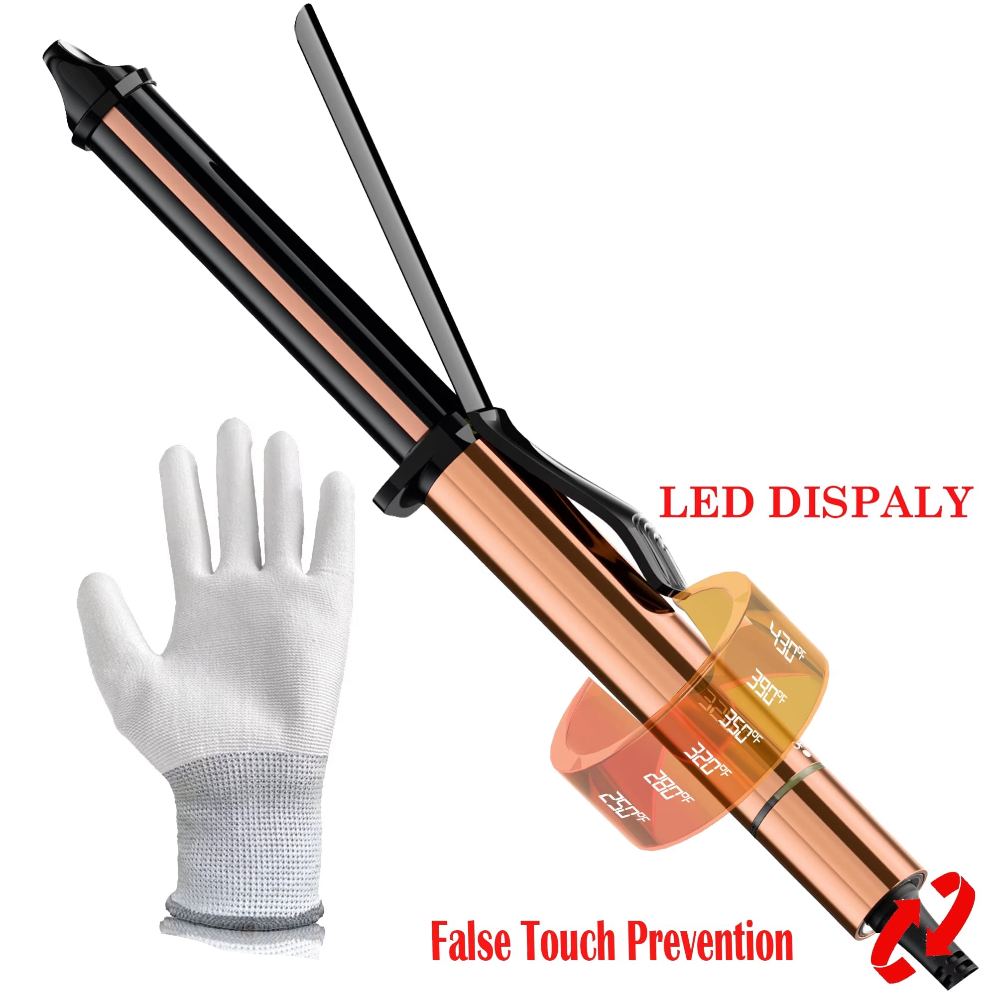 Hair Curling Iron 1 Inch, Hair Curling Wand, Hair Curling Wand with Ceramic Coating, Hair curler, Small Curling Iron