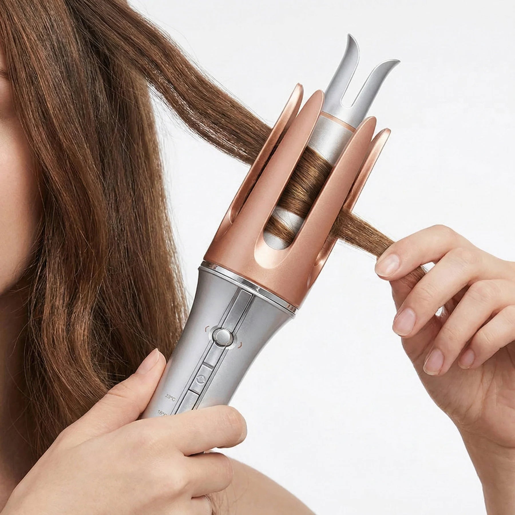 Automatic Curling Iron Ceramic Barrel Ergonomic Handle